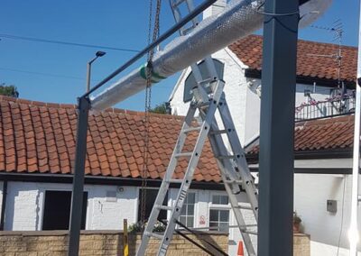 Butterfly Awning Installation