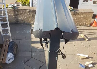 Butterfly Awning Installation
