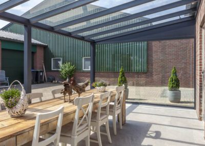 Veranda With Glass Roof