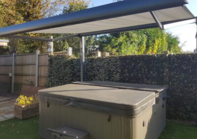 Garden hot tub awning