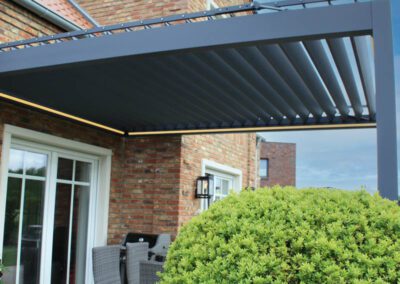 Pergola With Tilted Louvred Roof