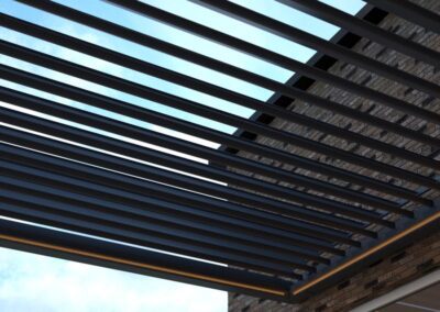 Pergola With Tilted Louvred Roof