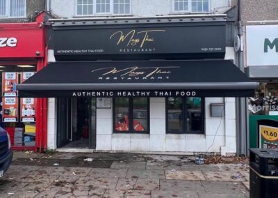 Tiger Awning Installed at Mays Thai Restaurant, Liverpool