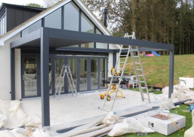 Pinela Deluxe Pergola Fitted in Oxford - Work In Progress