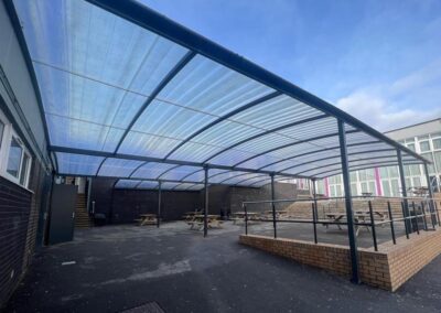 Curved Canopy at High School
