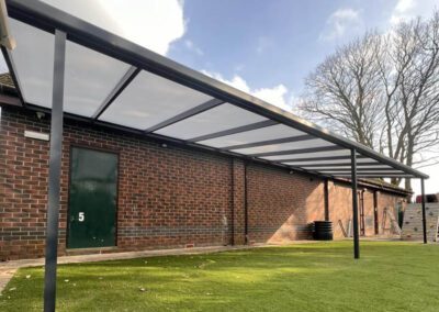 Holly Tree Nursery 10x3m Polycarbonate Roof Veranda