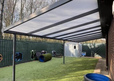 Holly Tree Nursery Polycarbonate Roof Veranda