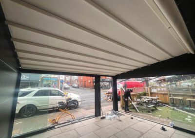Retractable roof pergola at Mexicali