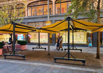 Butterfly Freestanding Awning on Wheels