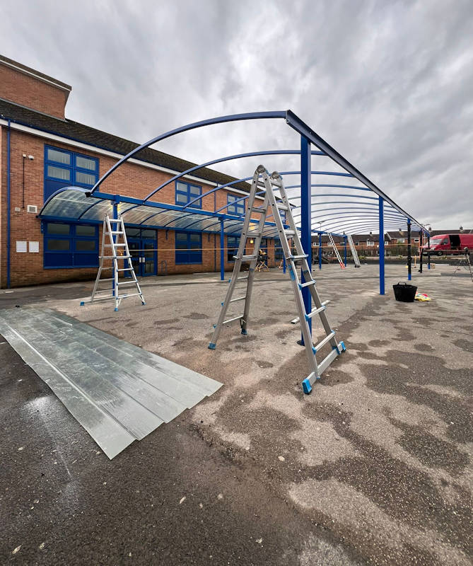Carr Hill High School Canopy - Before